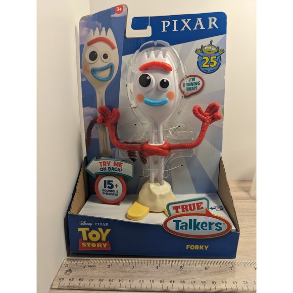 NIB 2019 RARE Disney Pixar Toy Story Forky True Talkers Mattel GGB25 - Picture 7 of 8